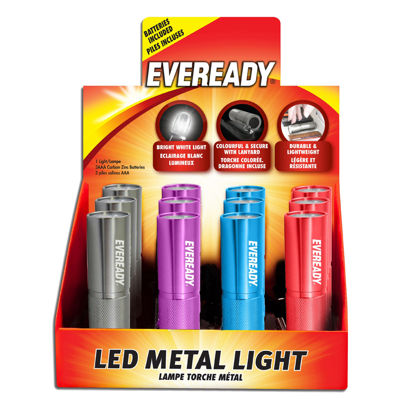 Energizer Eveready Flash light Display 3AAA 12-pieces