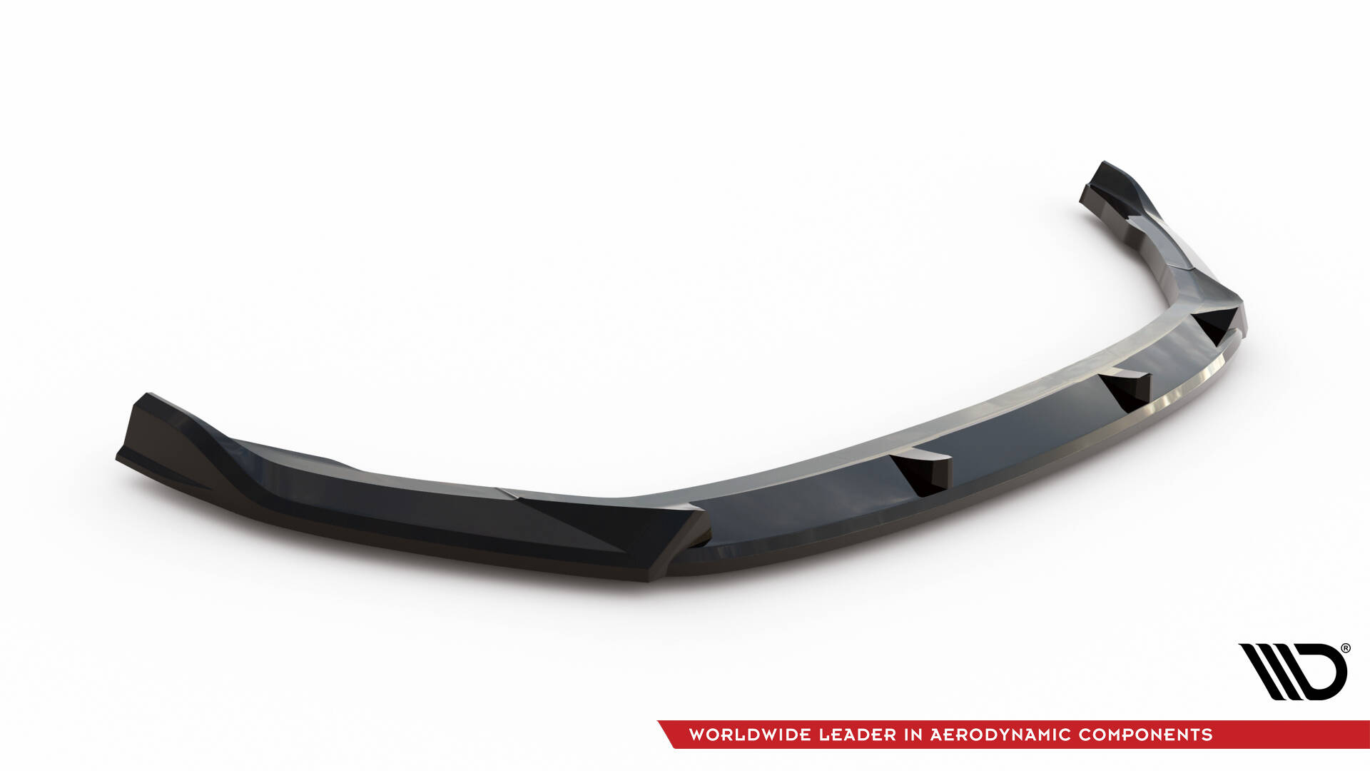 Voorspoiler V.2 Skoda Kamiq Monte Carlo MK1 Facelift Maxton Glanzend zwart