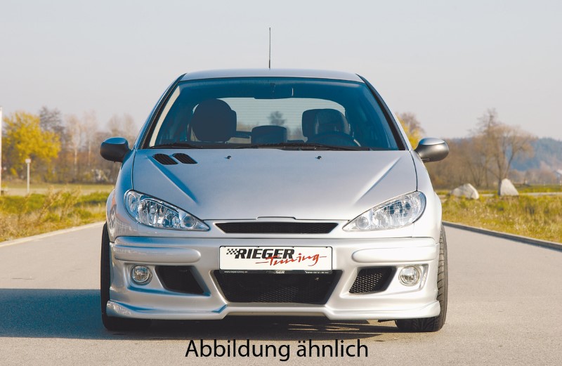 Voorbumper met air intakes Peugeot 206 Rieger