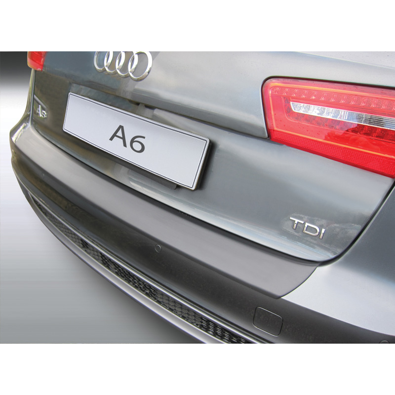 ABS Rear bumper protector  Audi A6 Avant/Allroad 9/2011-8/2014 (excl. S6/RS6) Black