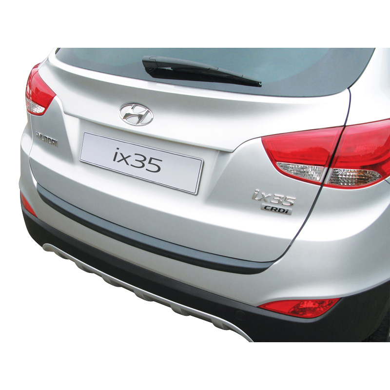 ABS Rear bumper protector  Hyundai ix35 2010-2015 Black