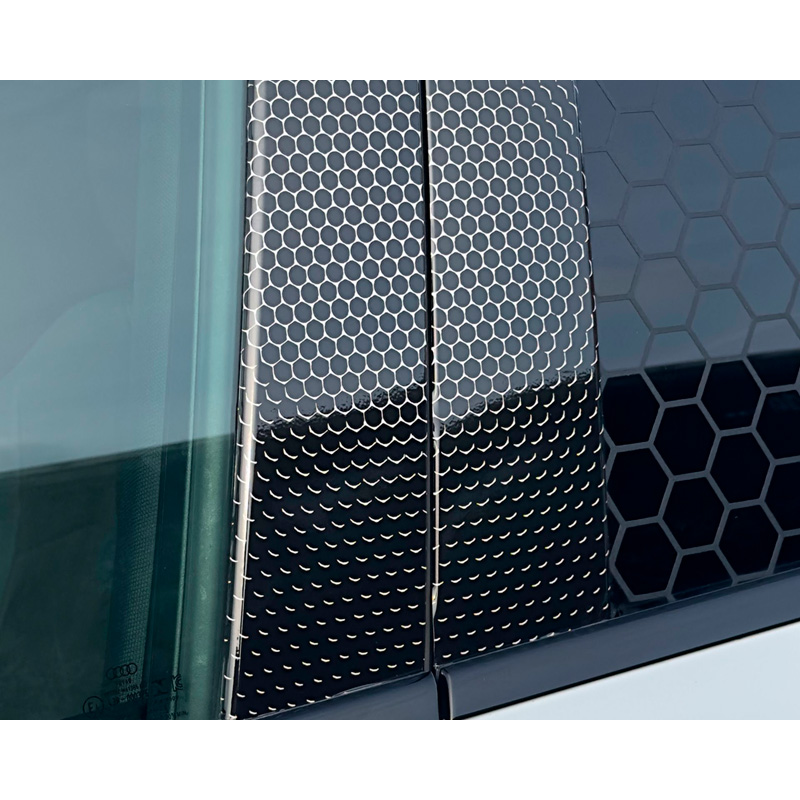 Foliatec Design Sticker B-pillar – Set of 2 pieces 24.5x54.5cm – High gloss black