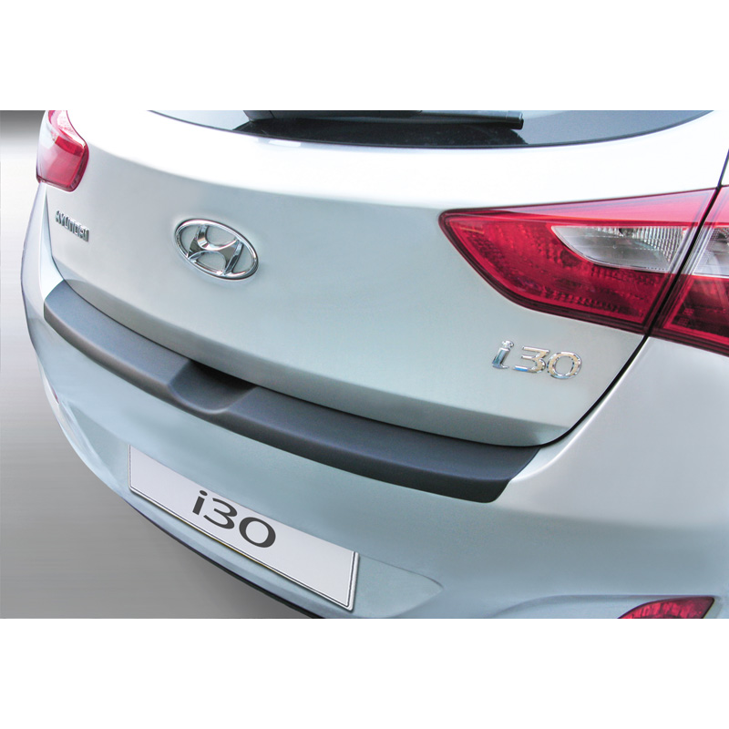 ABS Rear bumper protector  Hyundai i30 5 doors 2012-2017 Black