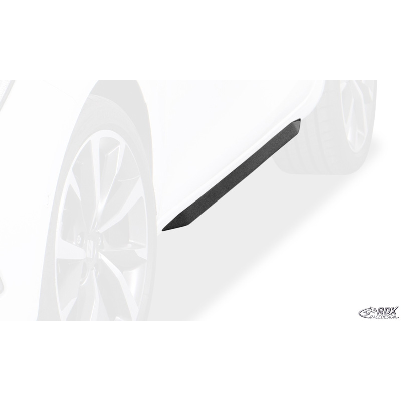 Side skirts 'Slim'  Seat Leon (KL) 2020- incl. Sportstourer. (ABS glossy black)