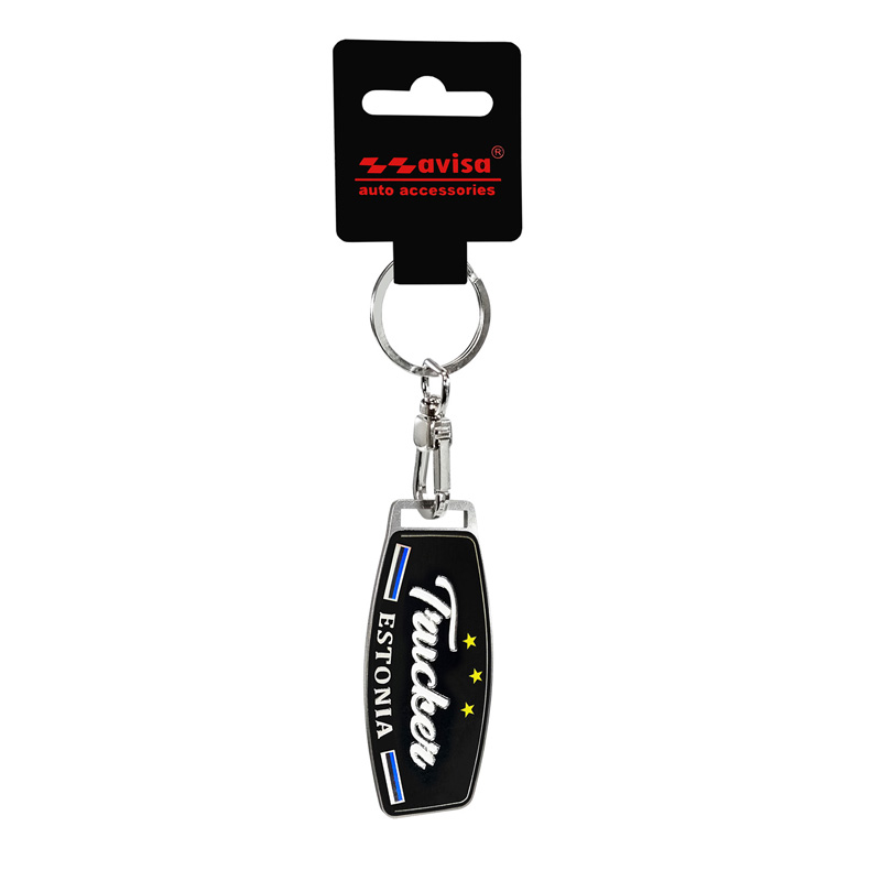 RVS sleutelhanger - Trucker/Estonia