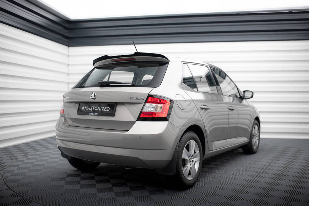 Spoiler Skoda Fabia Hatchback Mk3 2014 - 2019 Maxton Glans Zwart