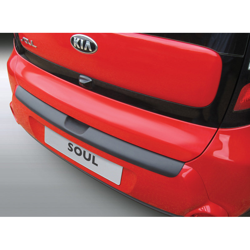 ABS Rear bumper protector  Kia Soul 2014-2016 Black