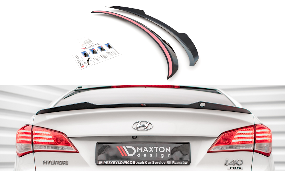Spoiler Hyundai i40 Mk1 Maxton Glans Zwart