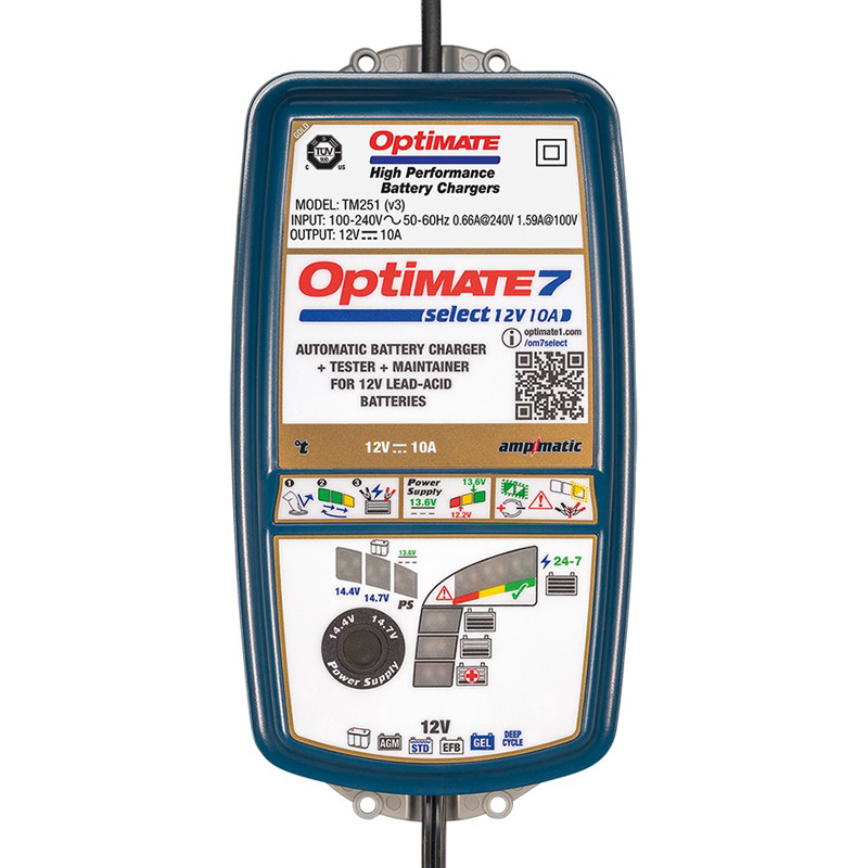 Optimate 7 Select 12V 10-Amp Battery Saving charger-tester-maintainer