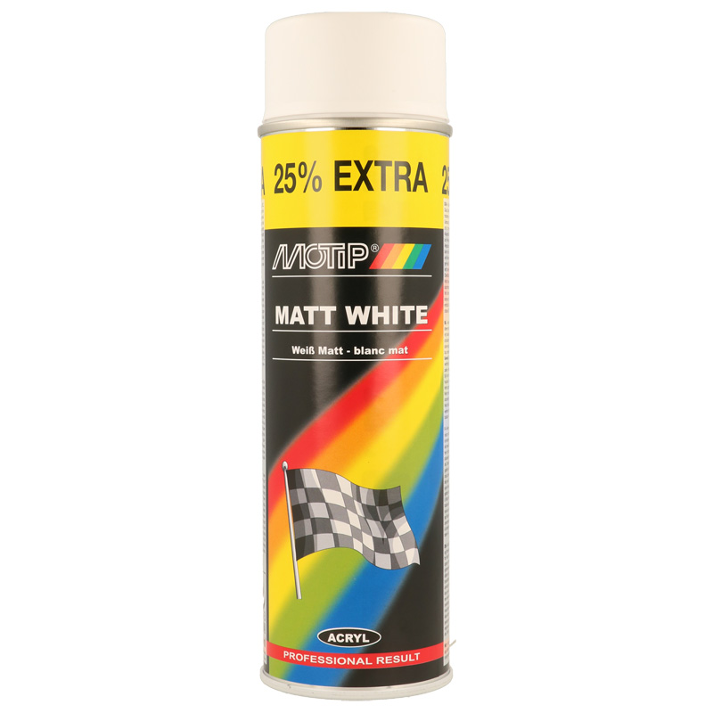 Motip Rallye Lacquer - White matt - 500ml