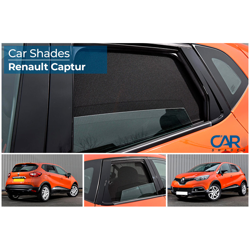 Set Car Shades (rear side doors)  Renault Captur 5 doors 2013-2019 (2-pieces)