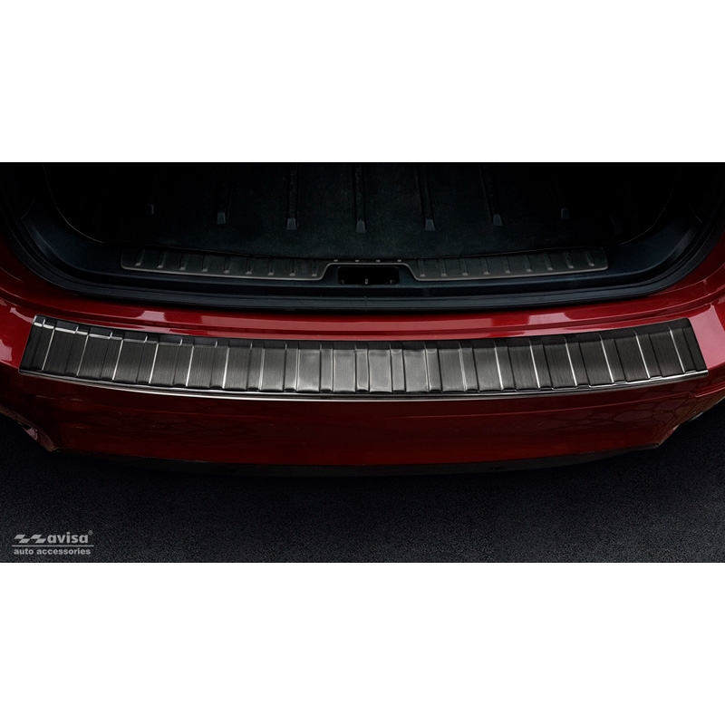 Black Stainless Steel Rear bumper protector  BMW X6 (E71) 2009-2014