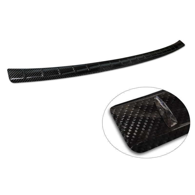 Real 3D Carbon Rear bumper protector  BMW X1 with M-Package (U11) 2022- 'Ribs'
