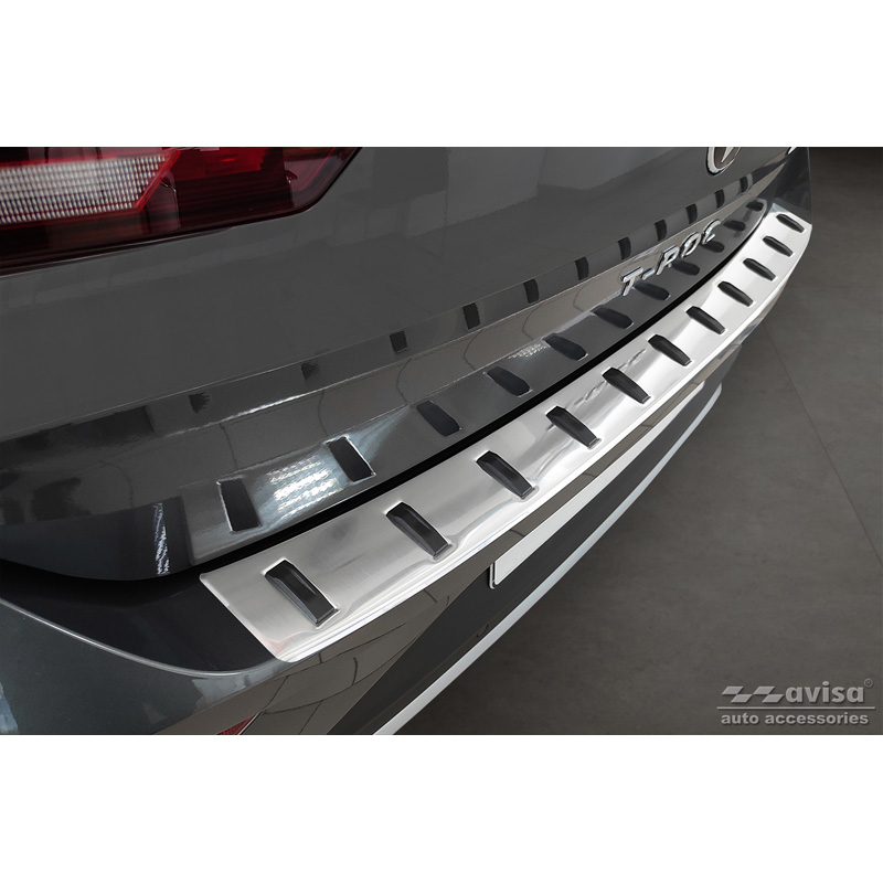 Stainless Steel Rear bumper protector  Volkswagen T-Roc & T-Roc Cabrio 2017-2022 & Facelift 2022- 'STRONG EDITION'