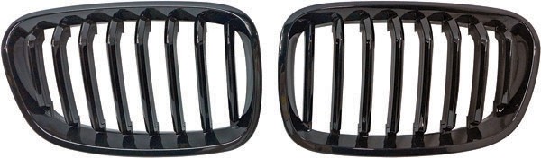 Grill Nieren BMW 1 Serie F20 Zwart Glans