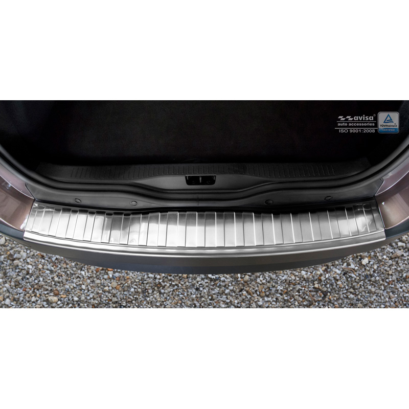 Stainless Steel Rear bumper protector  Renault Scenic III 2009-2015 'Ribs'