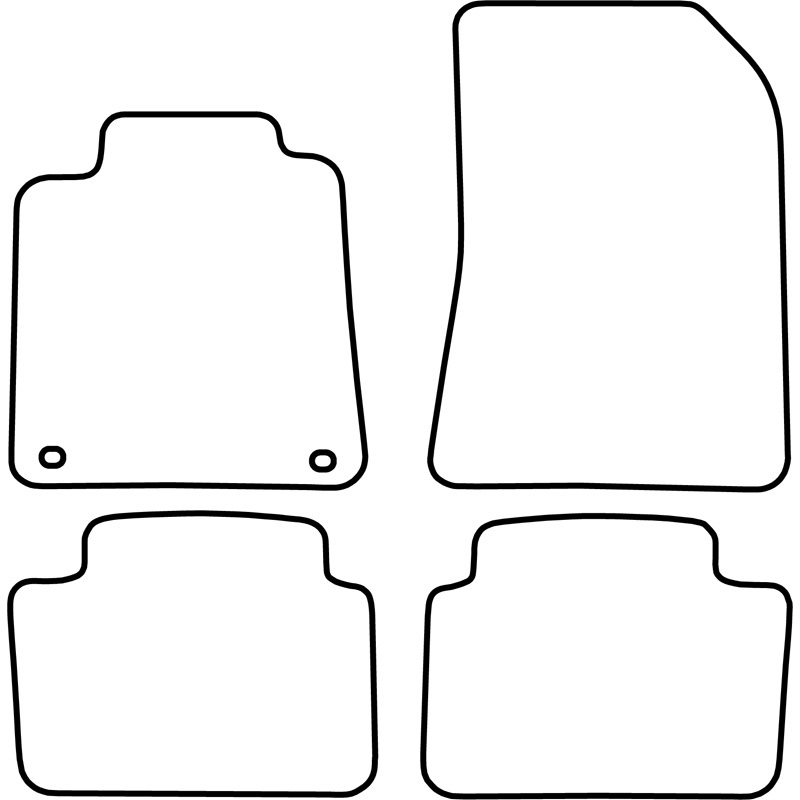 Set velour car mats  Renault Velsatis 2002-2009