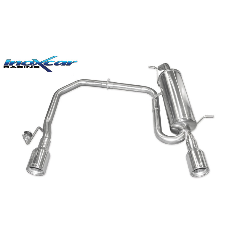 100% Inox Double Sport Exhaust  Peugeot 208 1.6 16v 120hp 2013-2015 1x102mm