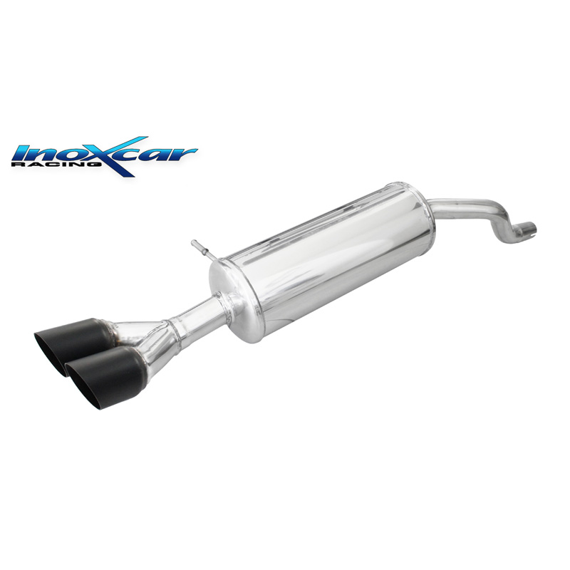 100% Inox Sport Exhaust  Renault Clio 4 1.5 Dci 75hp 2015- Ø 40 2x80mm Ceramic Black
