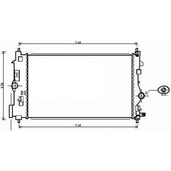 Radiator OPEL ASTRA J 09->> 680x395x28