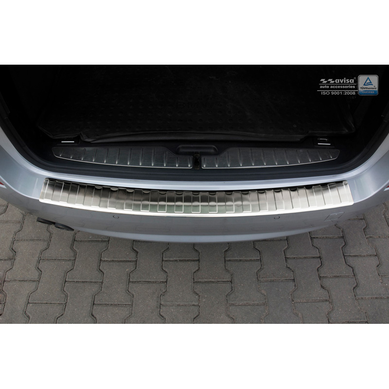 Stainless Steel Rear bumper protector  BMW 5-Series F11 Touring 2010-2017 'Ribs'