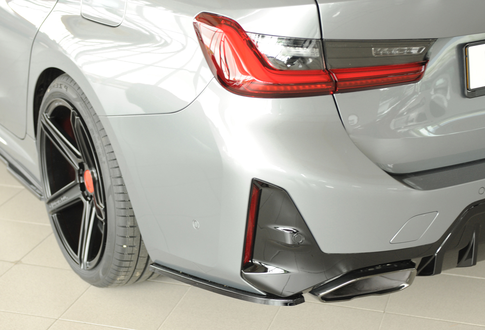 Zijdiffusers BMW 3 Serie M Pakket G20 G21 FL Rieger Glans Zwart