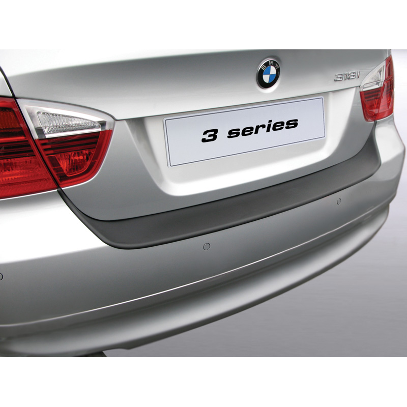 ABS Rear bumper protector  BMW 3-Series E90 Sedan 2005-2008 excl. M Black