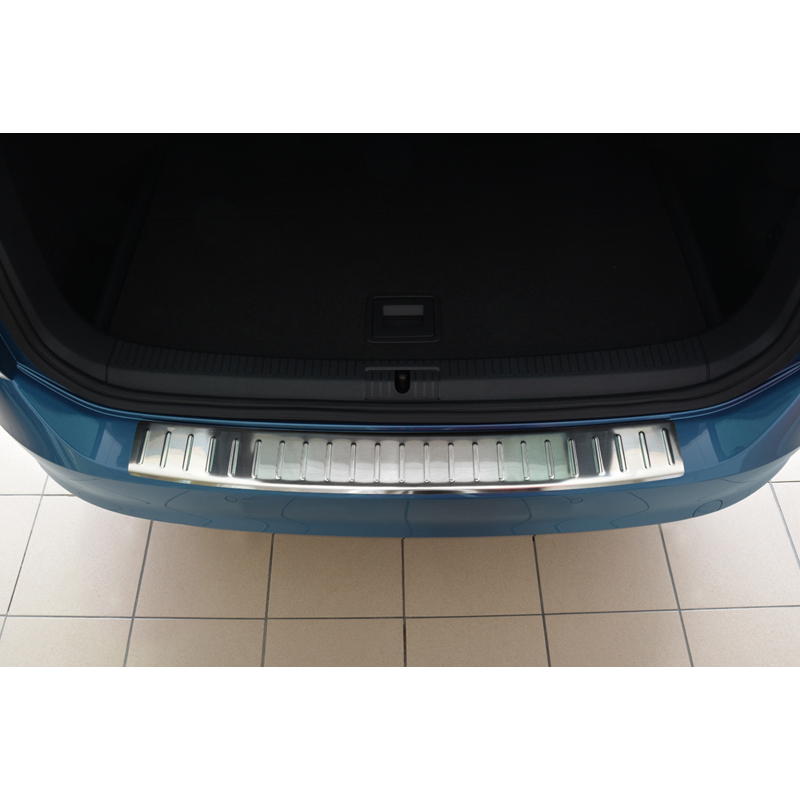 Stainless Steel Rear bumper protector  Volkswagen Golf VII Variant/Alltrack 2012-2017 'Ribs'