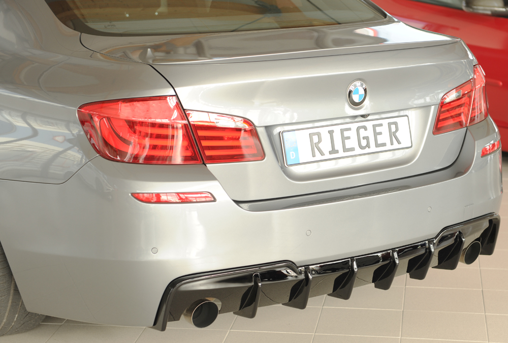 Diffuser BMW 5 Serie F10 / F11 Rieger Glans Zwart
