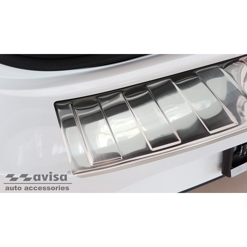 Stainless Steel Rear bumper protector  Seat Leon IV ST Sportstourer incl. FR & Cupra Leon Sportstourer 2020-2024 & FL 2024- 'Ribs'