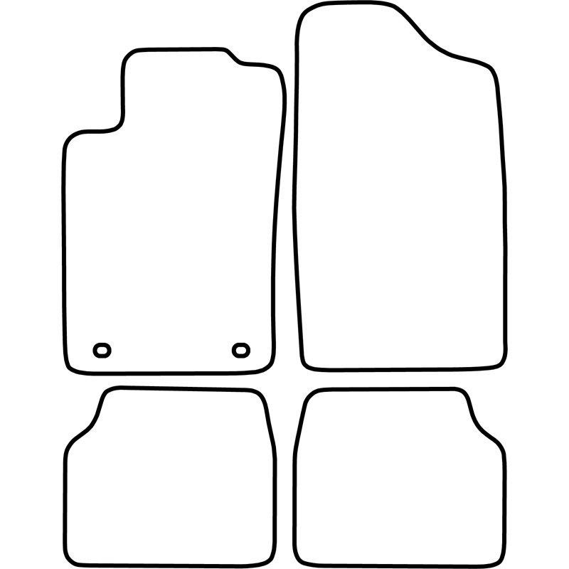 Set velour car mats  Peugeot 405 1987-1996