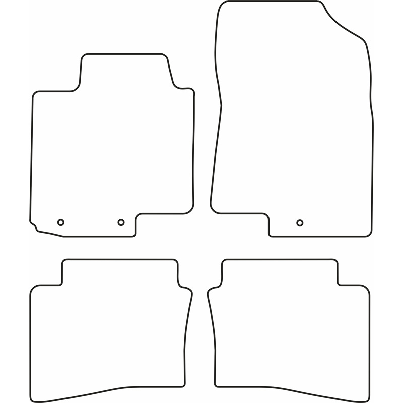 Automatten  Hyundai i20 II 2015-2020