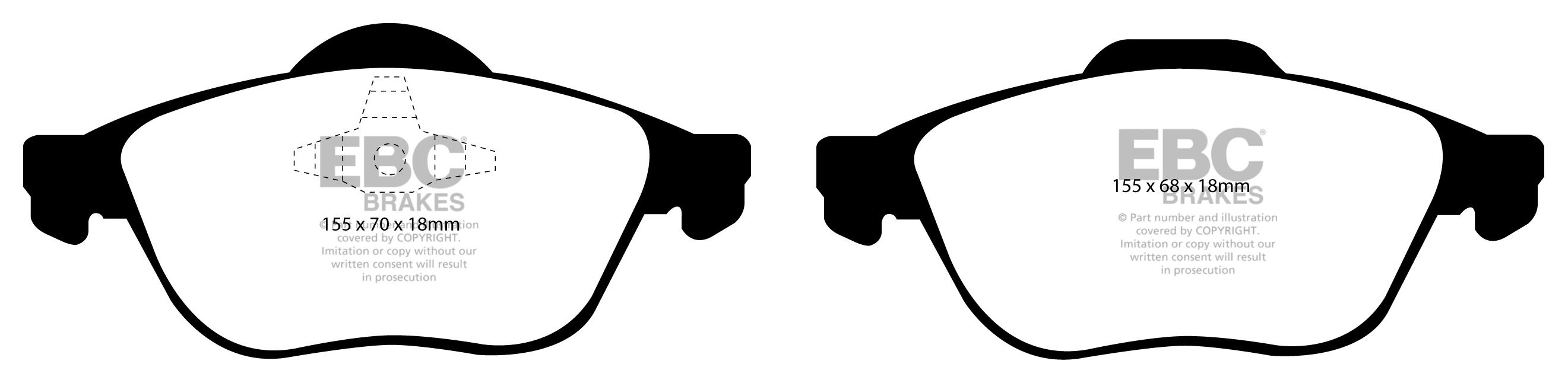 EBC Brakes RENAULT Laguna Station 2.2 TD 2002-2007 Remblokken vo