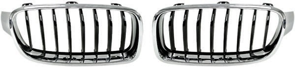 Grill Nieren BMW 3 Serie F30 Zwart Chroom