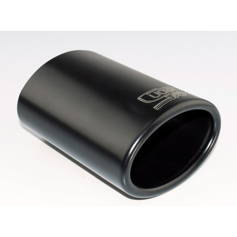 Ulter Sport Exhaust finisher - Oval 95x65mm - Length 120mm - Installation 40-55mm - Black Inox