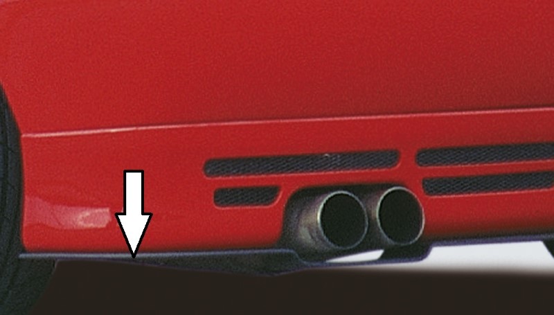 spoilerzwaard voor achteraanzet Audi A3 8L ABS Rieger