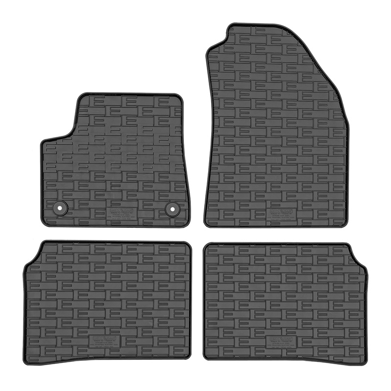 CIKCAR Rubber car mats set  Opel Frontera / Citroën C3 Aircross 2024- (EV)  (4-pieces + fixing system)