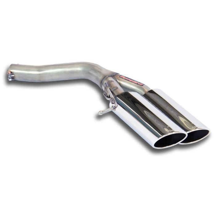 AUDI A6 C7 4G (Sedan + Avant) QUATTRO 3.0 TFSI V6 (300 Hp) 2011 -> 2012 Rear pipe Right 100x75 (Muff