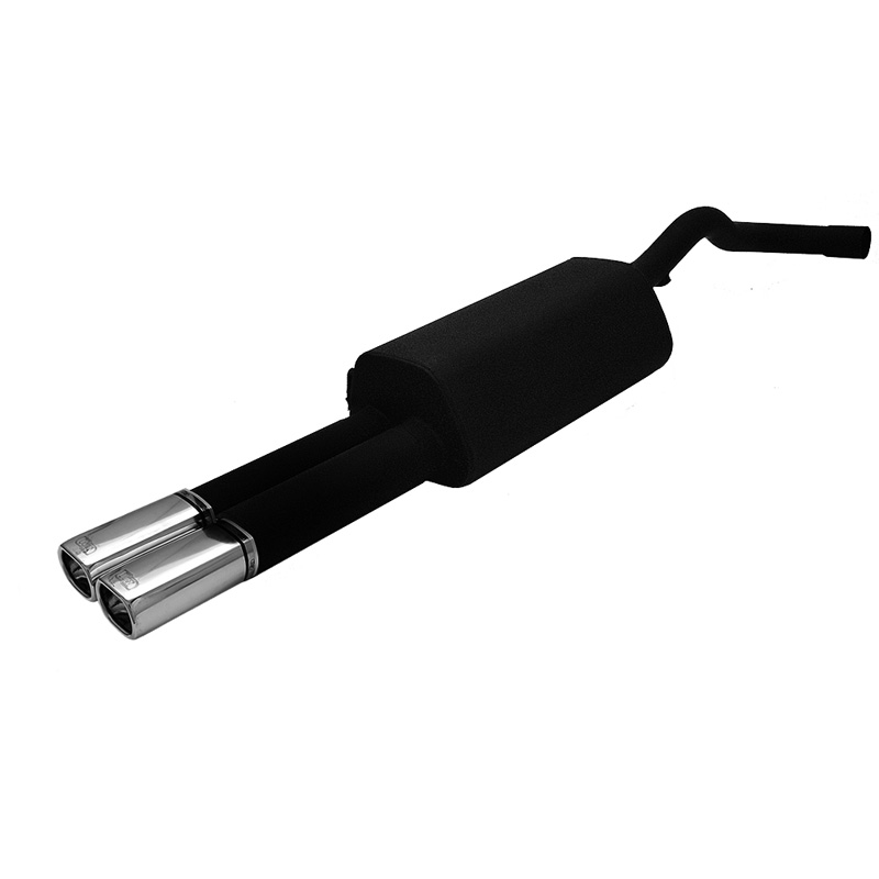 Sport exhaust  Volkswagen Bora Sedan 1.4i 55kW/1.6i 74/75/77kW/1.8i 20V 92kW/1.8T 110kW/2.0i 85kW/1.9SDI 50kW/1.9TDI 66/74/81/85/96/110kW/2.3i V5 110/125kW 1999-2005 2x 80x65mm