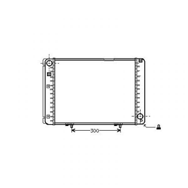 Radiator DB W 201 82-93 575x450 190 E 1.8 /2.0/2.3 +AC