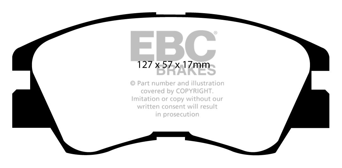 EBC Brakes MITSUBISHI Pajero 3.0 (L146) 88-91 Remblokken voorzij