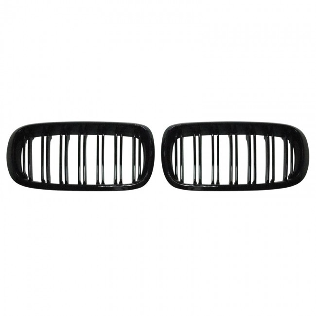 Glanzend zwarte Grills BMW X6 F16 2013-2016 M-Style
