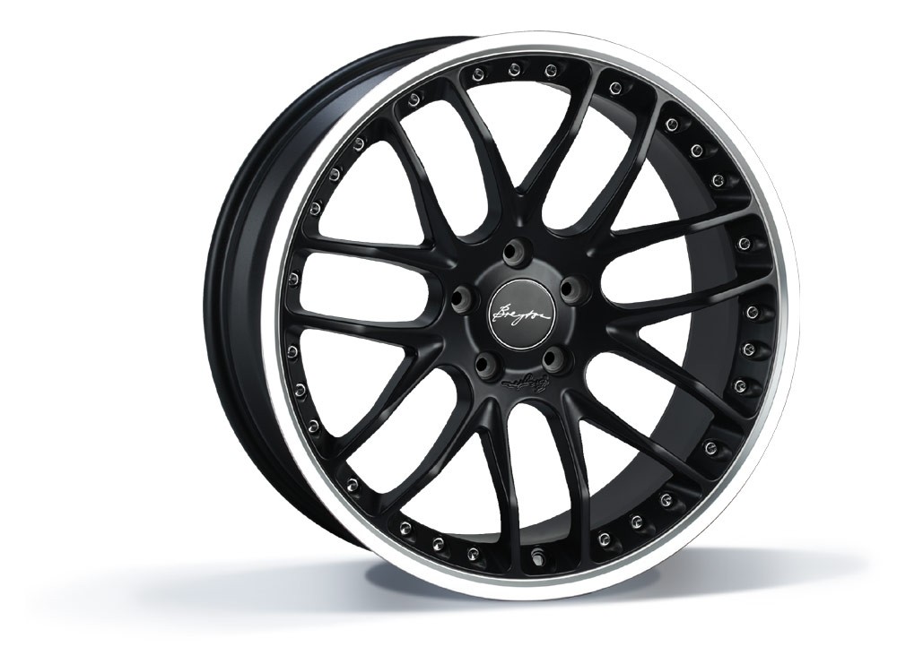 Breyton GTP 5x120 8.5x20 ET 35 Matt Black - Rand gepolijst ( 3 d