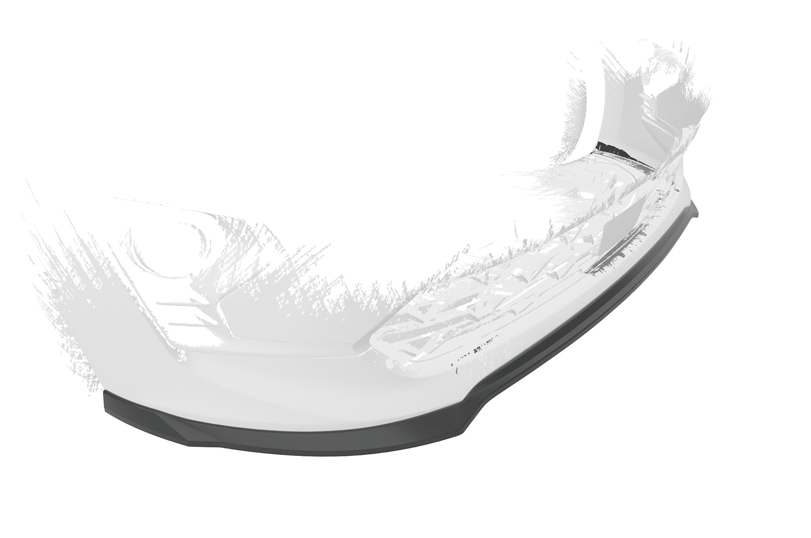 Voorspoiler Kia Rio 4 (YB) CSR Glans Zwart