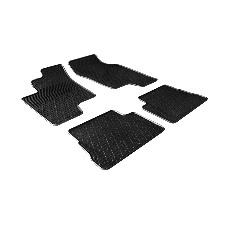 Rubber car mats set  Hyundai Getz 2002- (G profile 4-pieces)