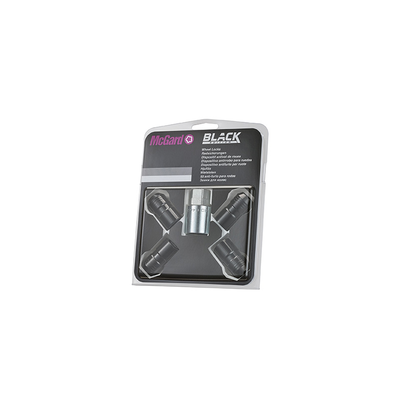 McGard Wheel locking nuts M14x1.50 Black - Conical - Length 41.6mm (21 / 22 mm hex)