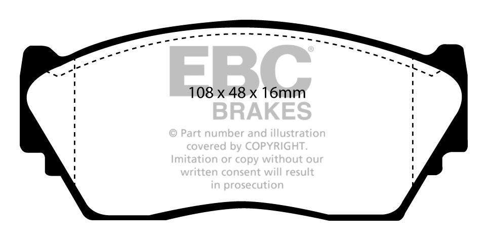 EBC Brakes NISSAN Lucino 1.6 90-93 Remblokken voorzijde greenstu