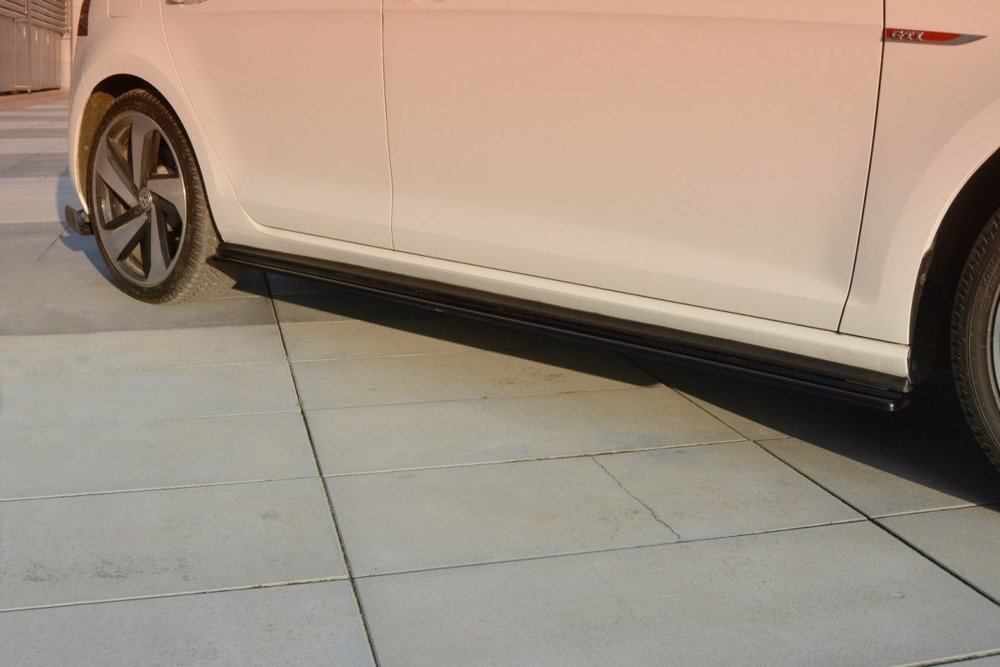Zijskirts VW Golf 7 GTI / Facelift Glans Zwart