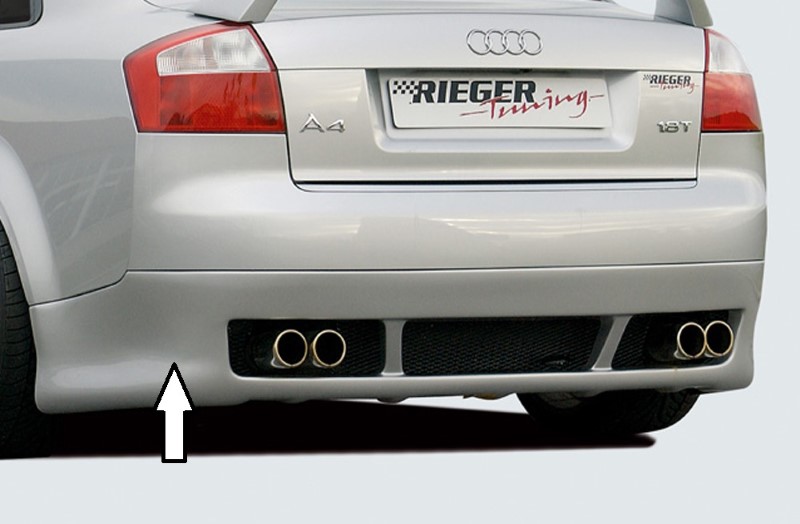 Achterbumper Diffusor Audi A4 8E Sedan Rieger