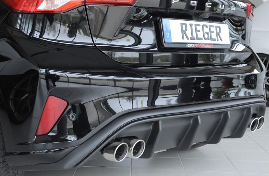 Diffuser Ford Focus 4 ST/ST-Line dubbele uitlaat links + rechts Rieger